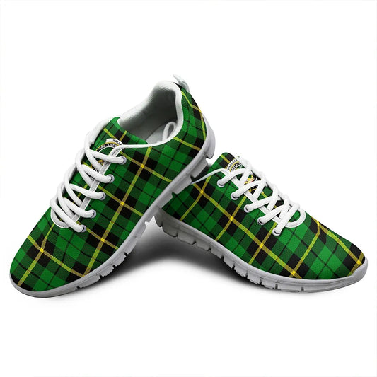 Wallace Hunting - Green Tartan Crest Sneakers