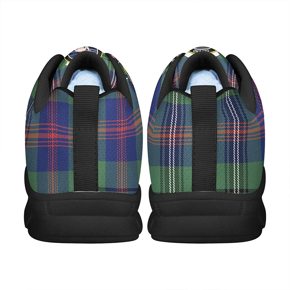 Wood Modern Tartan Crest Sneakers