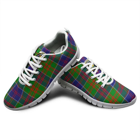 Stewart of Appin Hunting Modern Tartan Crest Sneakers