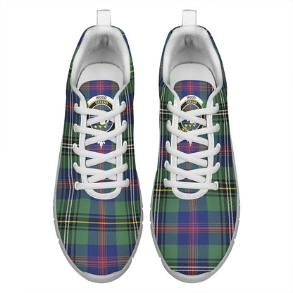 Wood Modern Tartan Crest Sneakers