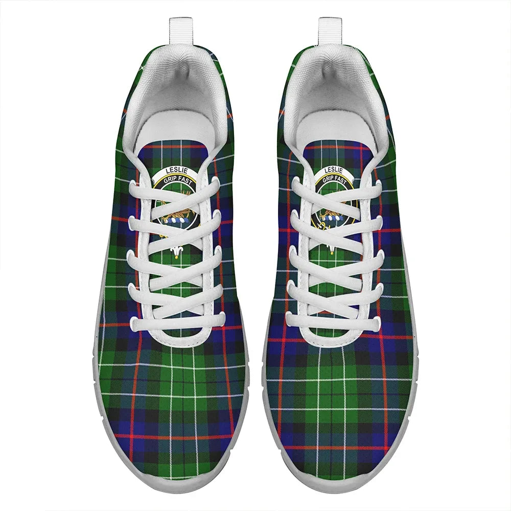 Leslie Hunting Tartan Crest Sneakers