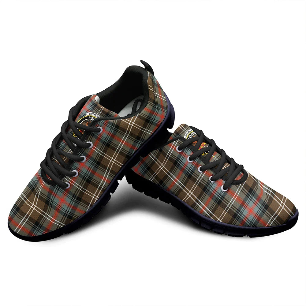 Sutherland Weathered Tartan Crest Sneakers