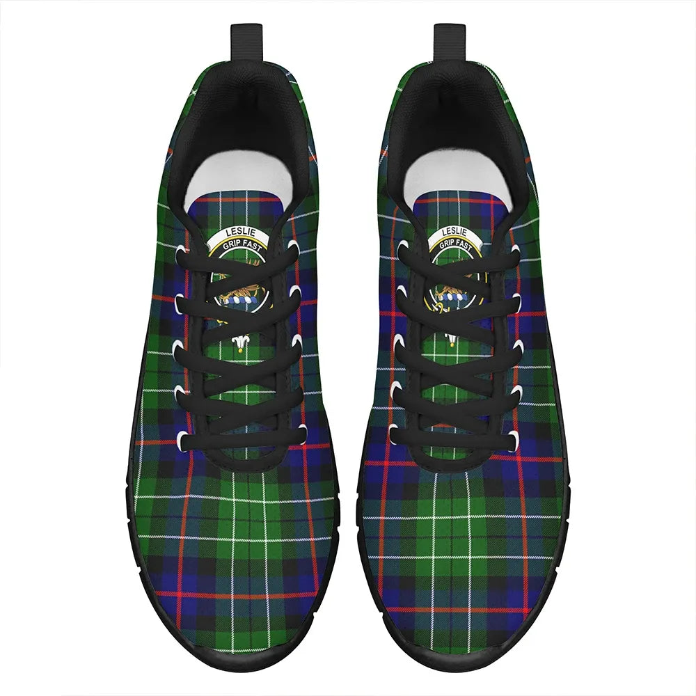 Leslie Hunting Tartan Crest Sneakers