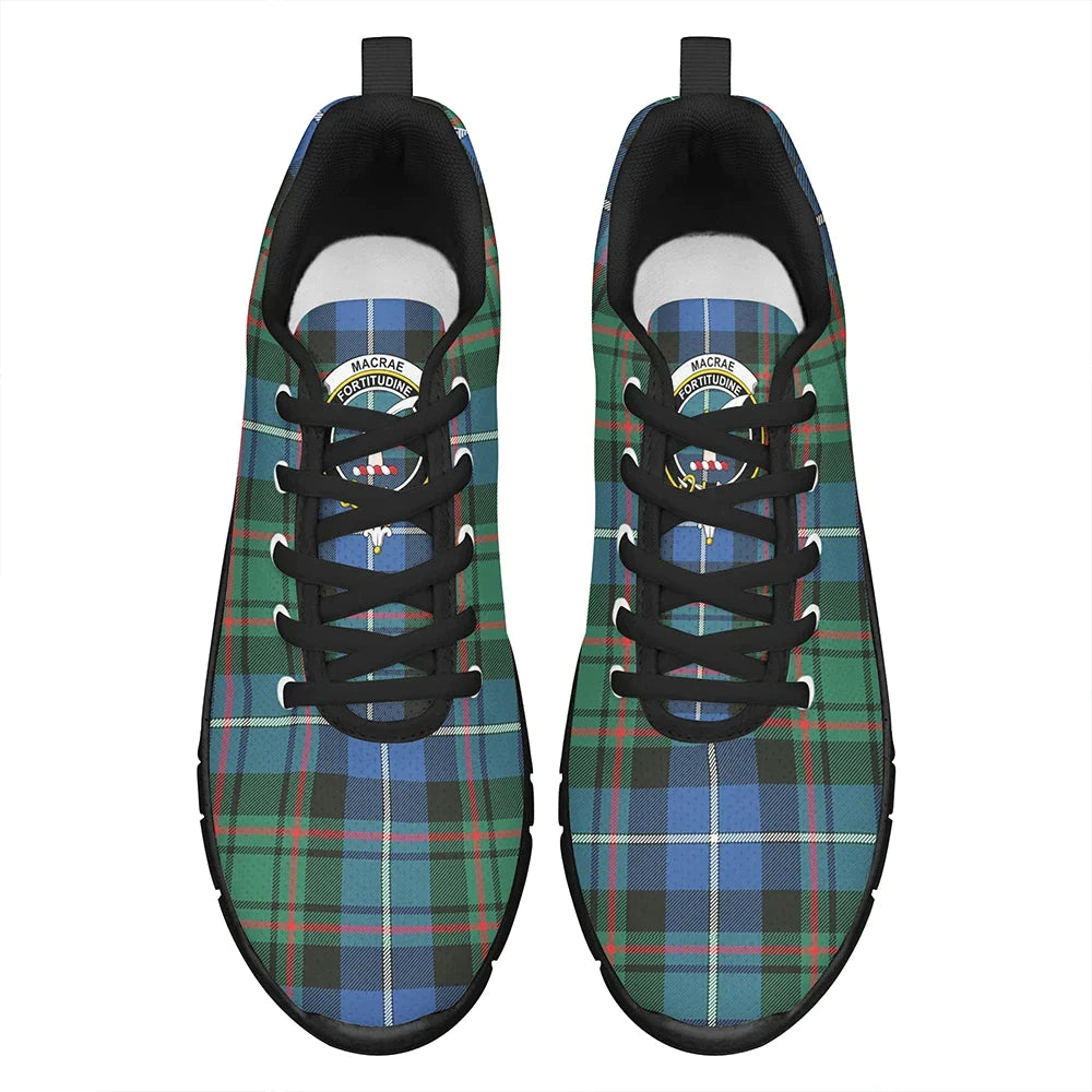 MacRae Hunting Ancient Tartan Crest Sneakers