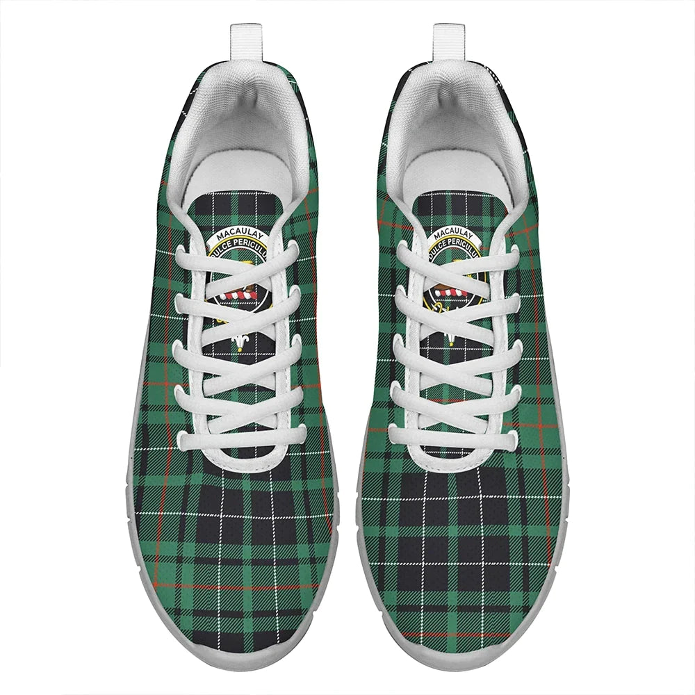 MacAulay Hunting Ancient Tartan Crest Sneakers