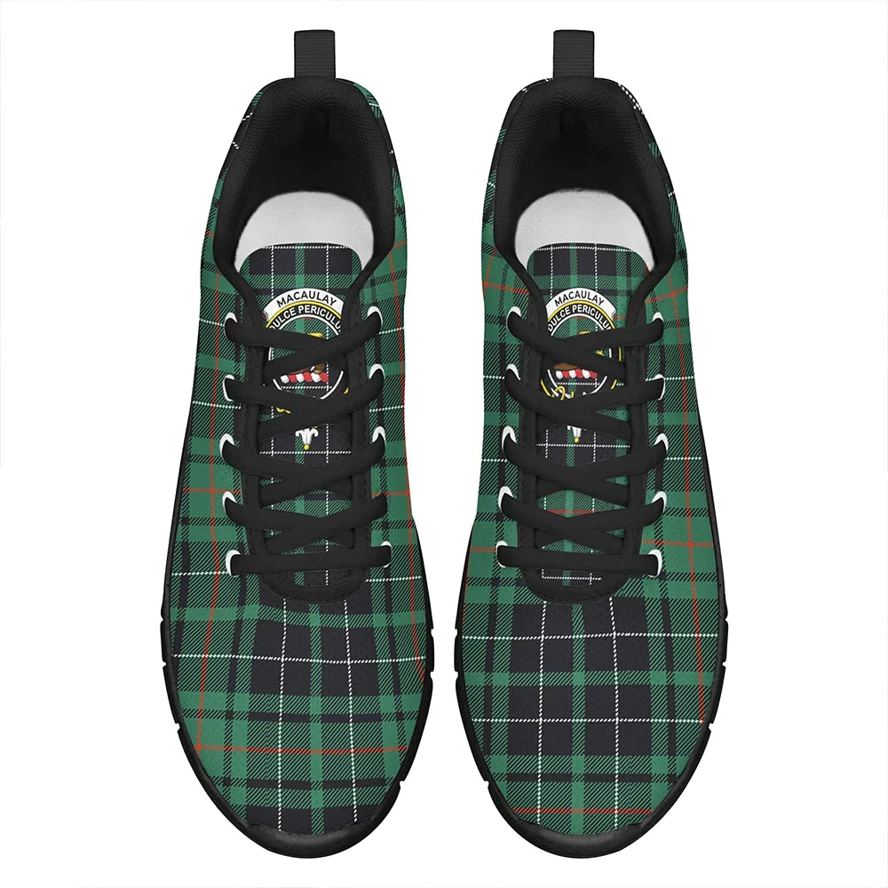 MacAulay Hunting Ancient Tartan Crest Sneakers