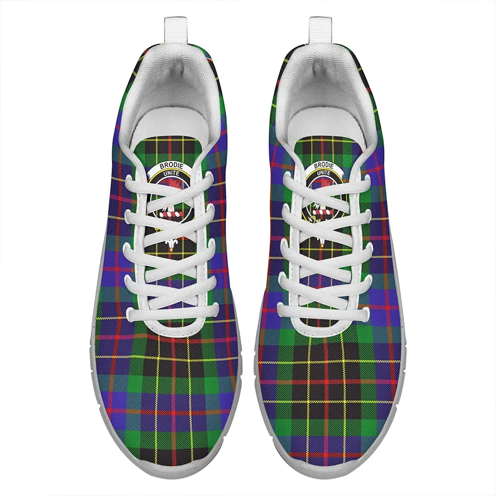 Brodie Hunting Modern Tartan Crest Sneakers