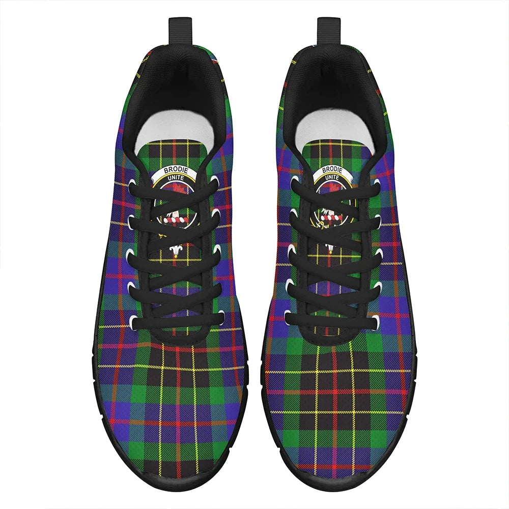 Brodie Hunting Modern Tartan Crest Sneakers