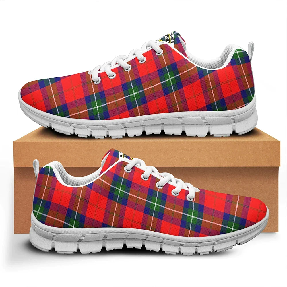 Ruthven Modern Tartan Crest Sneakers