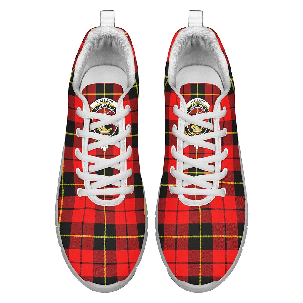 Wallace Hunting - Red Tartan Crest Sneakers