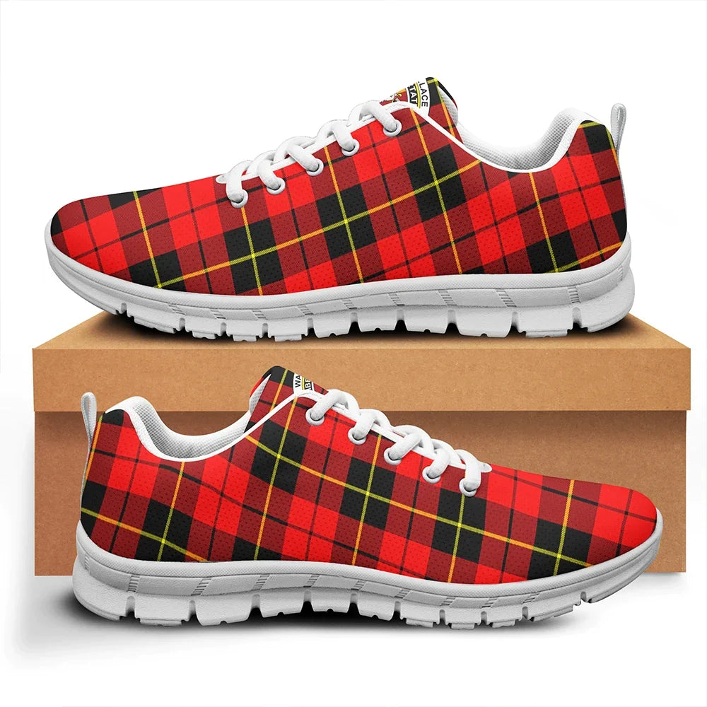 Wallace Hunting - Red Tartan Crest Sneakers