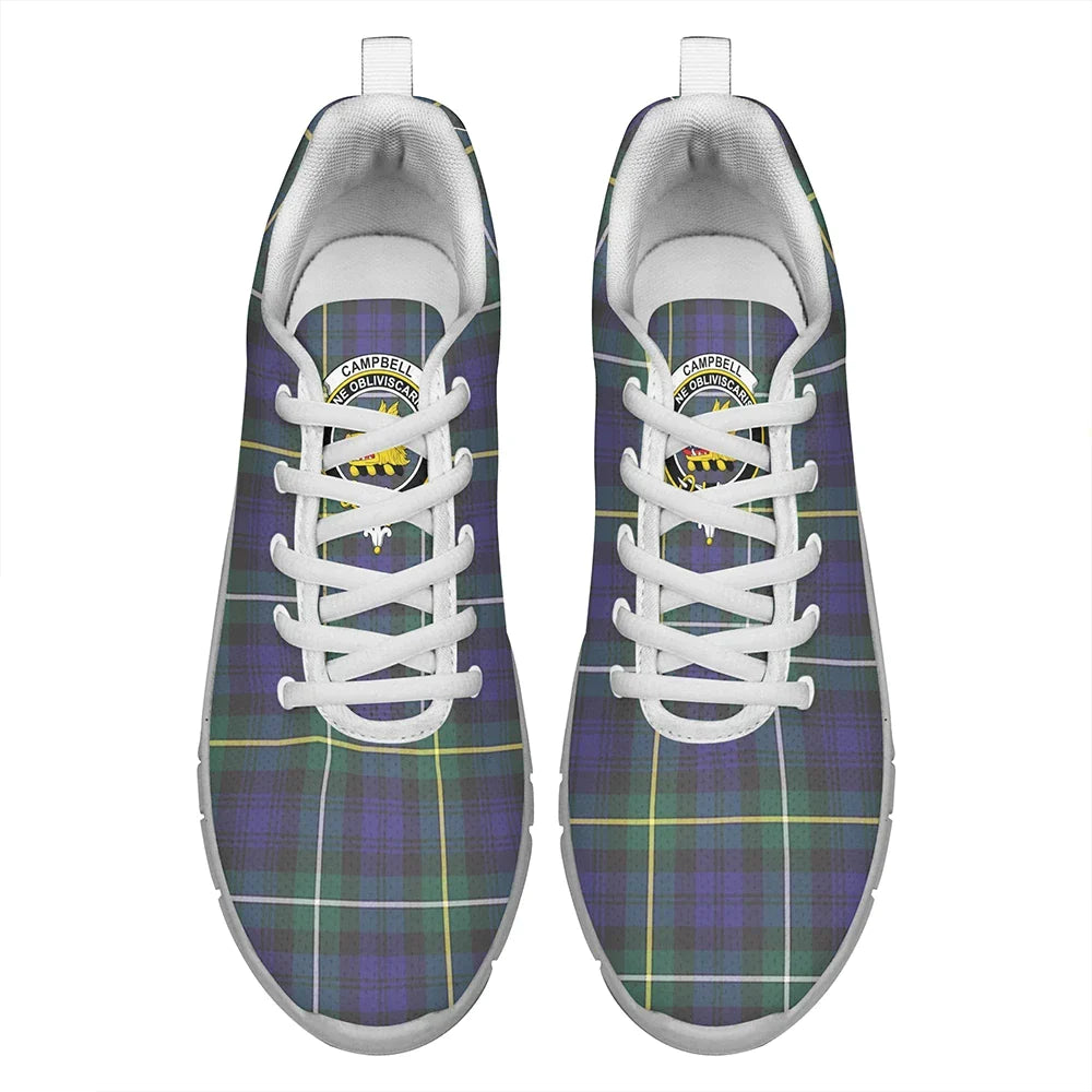 Campbell Argyll Modern Tartan Crest Sneakers