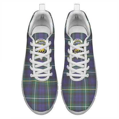 Campbell Argyll Modern Tartan Crest Sneakers