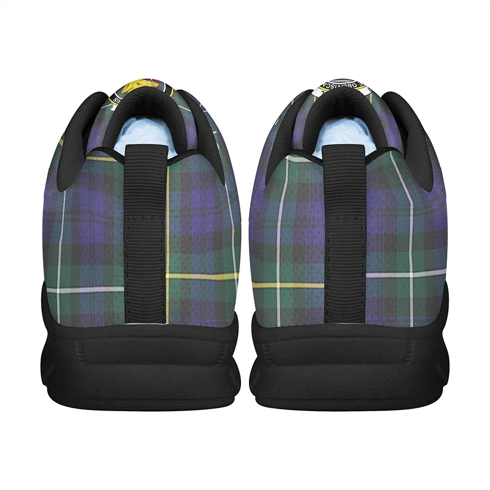 Campbell Argyll Modern Tartan Crest Sneakers