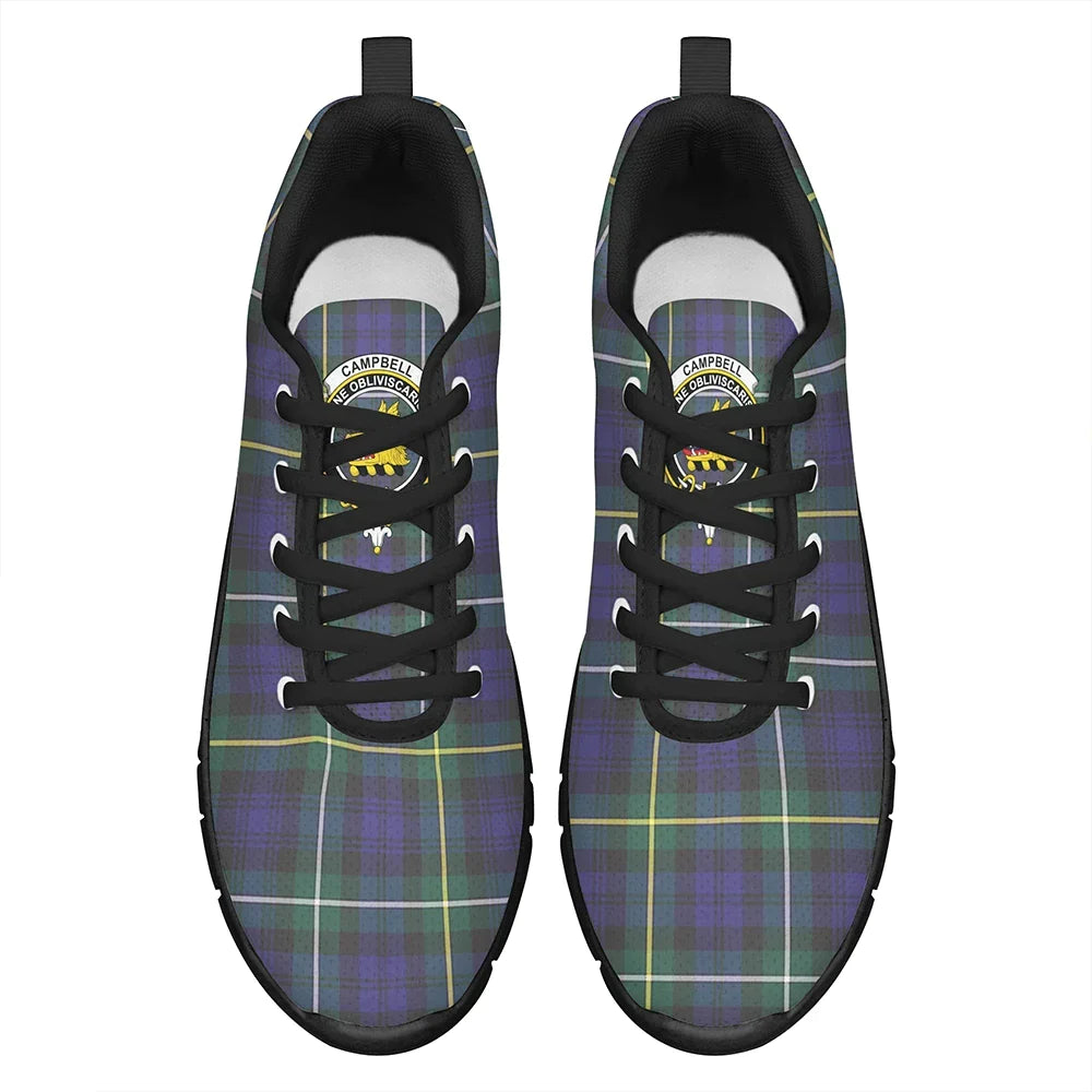 Campbell Argyll Modern Tartan Crest Sneakers