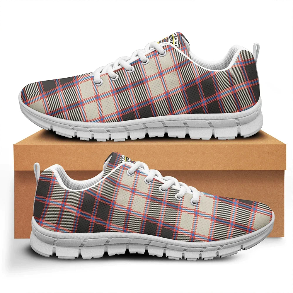 MacPherson Hunting Ancient Tartan Crest Sneakers