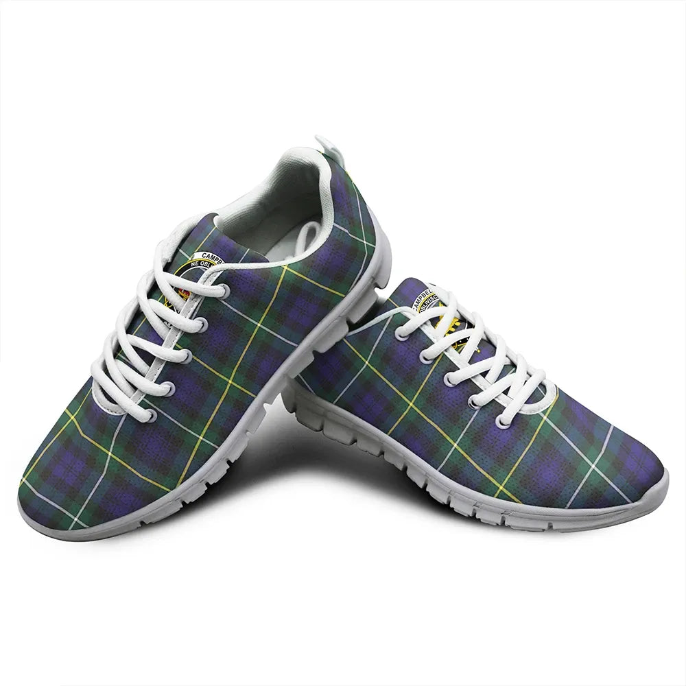 Campbell Argyll Modern Tartan Crest Sneakers