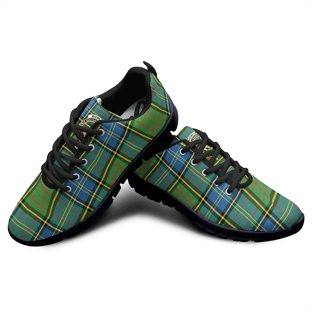 MacMillan Hunting Ancient Tartan Crest Sneakers