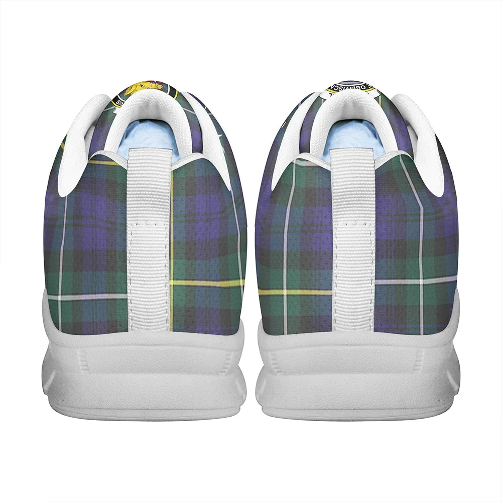 Campbell Argyll Modern Tartan Crest Sneakers