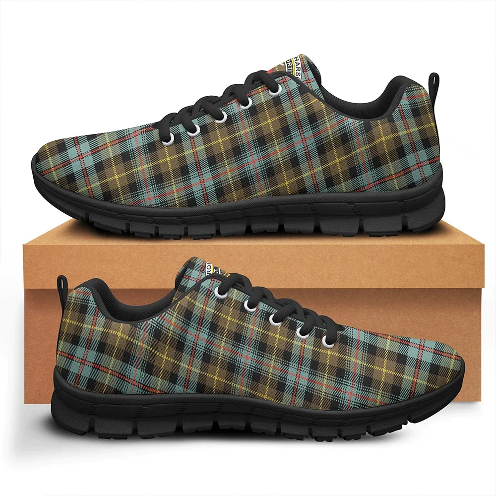 Farquharson Weathered Tartan Crest Sneakers