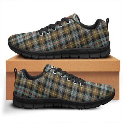 Farquharson Weathered Tartan Crest Sneakers