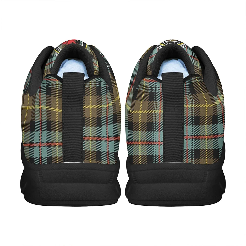 Farquharson Weathered Tartan Crest Sneakers