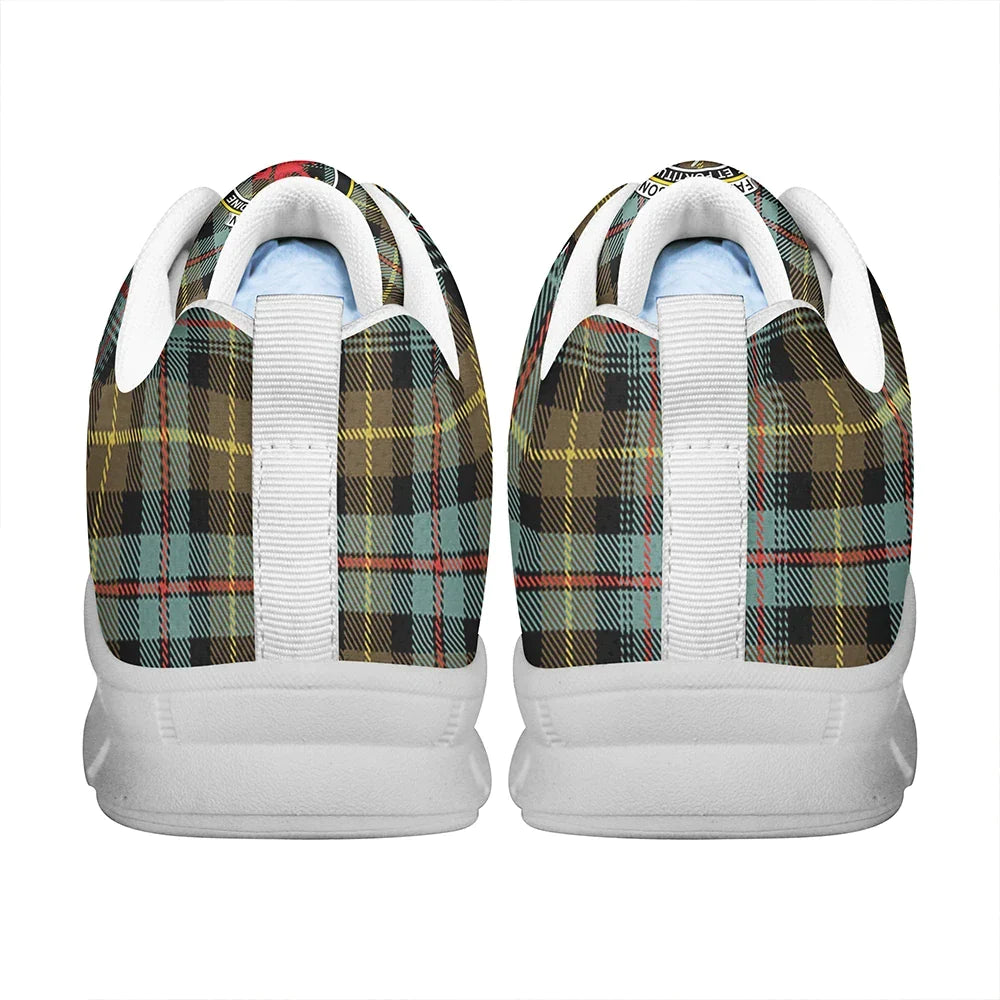 Farquharson Weathered Tartan Crest Sneakers