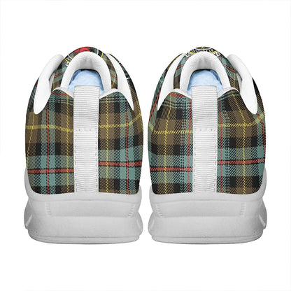 Farquharson Weathered Tartan Crest Sneakers