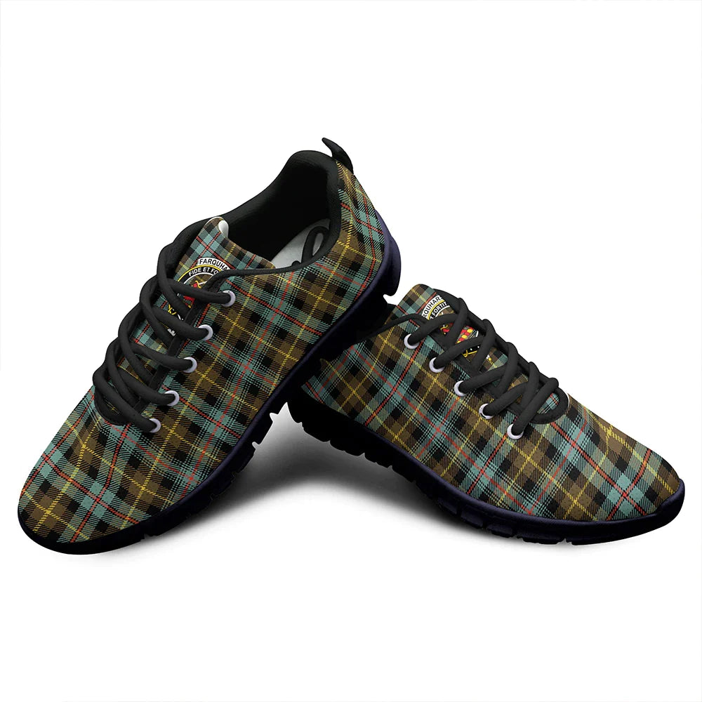 Farquharson Weathered Tartan Crest Sneakers