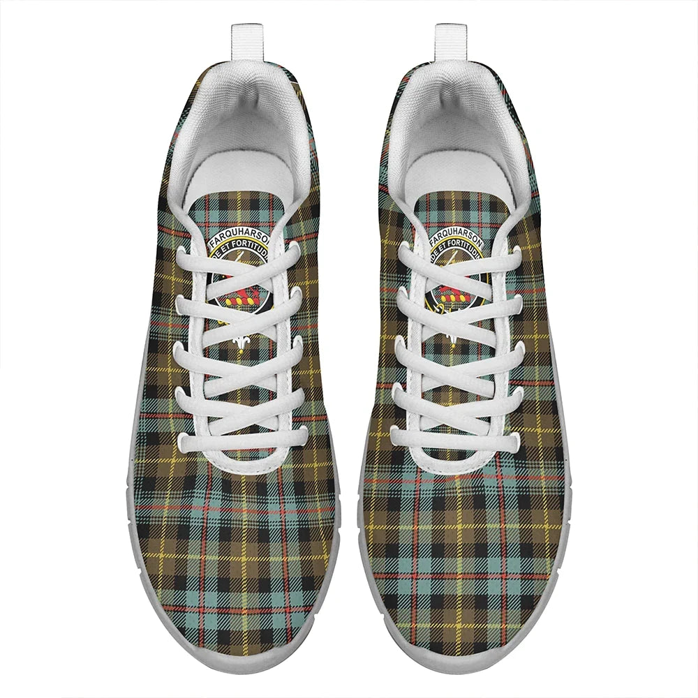 Farquharson Weathered Tartan Crest Sneakers