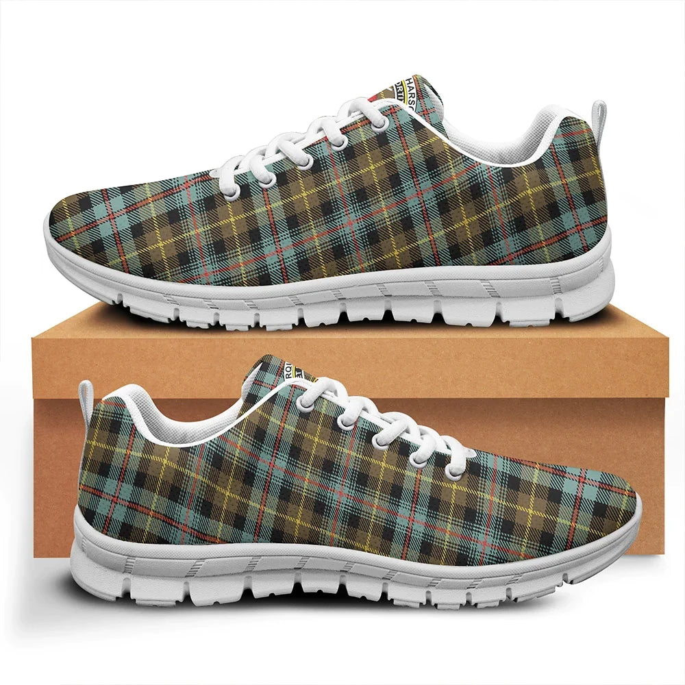 Farquharson Weathered Tartan Crest Sneakers