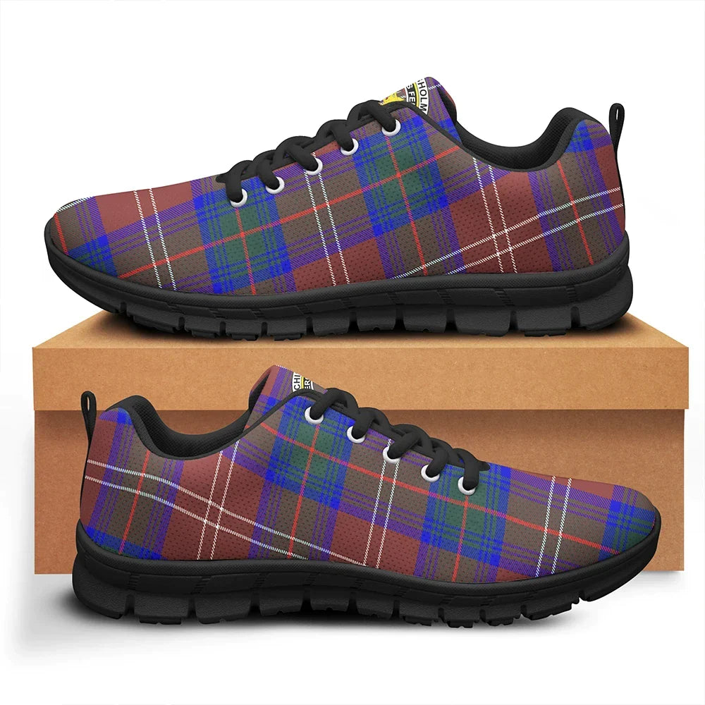 Chisholm Hunting Modern Tartan Crest Sneakers