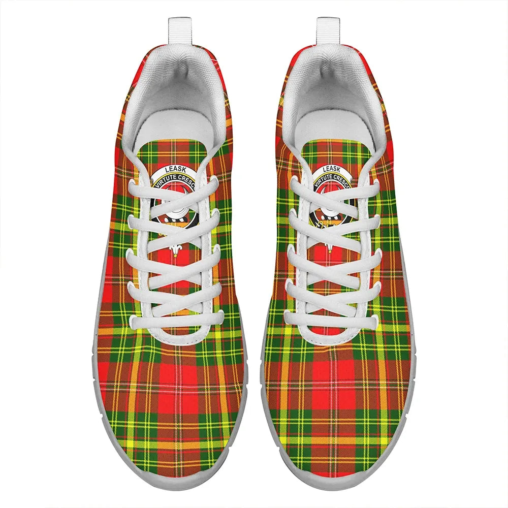 Leask Tartan Crest Sneakers