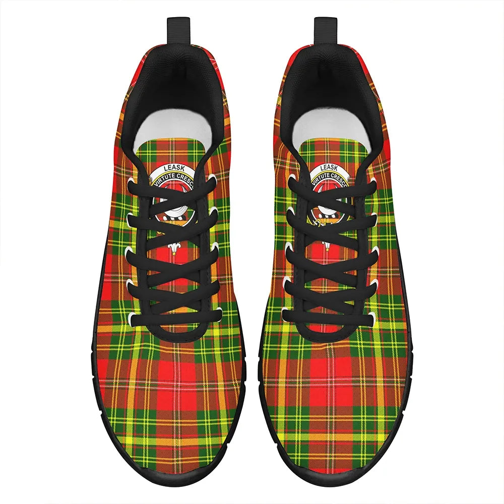 Leask Tartan Crest Sneakers