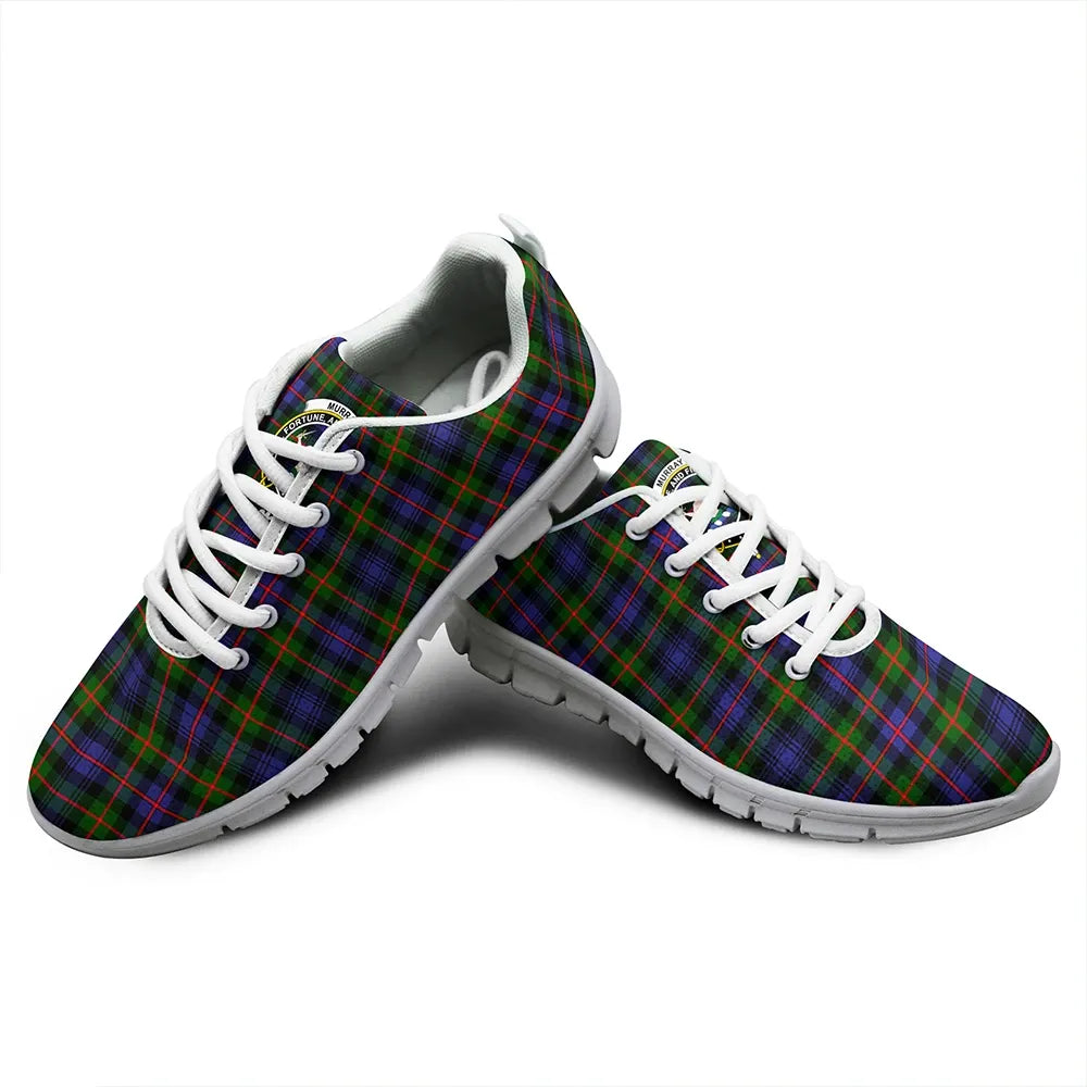 Murray of Atholl Modern Tartan Crest Sneakers