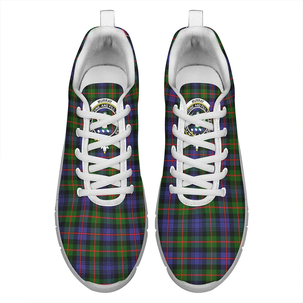 Murray of Atholl Modern Tartan Crest Sneakers