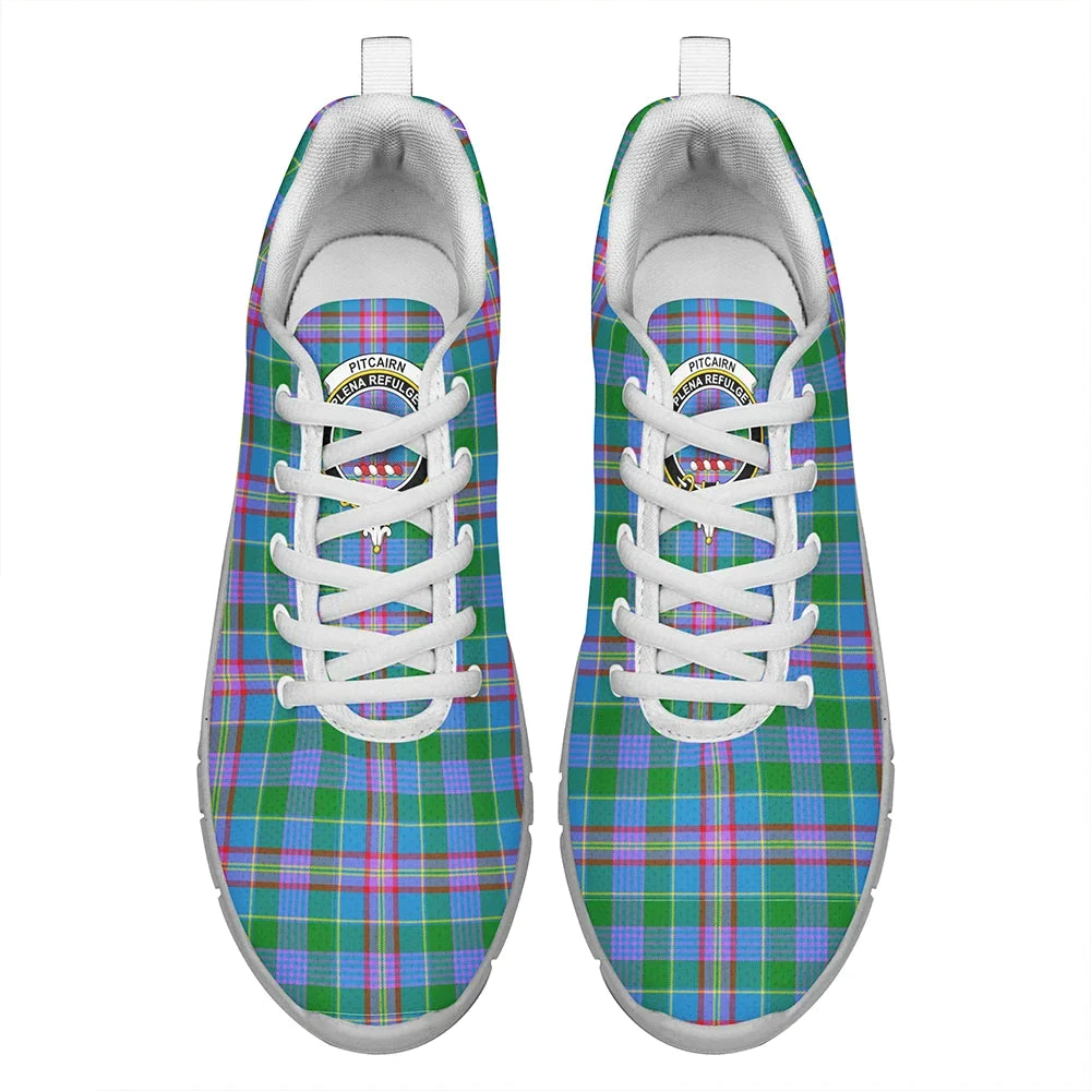 Pitcairn Hunting Tartan Crest Sneakers