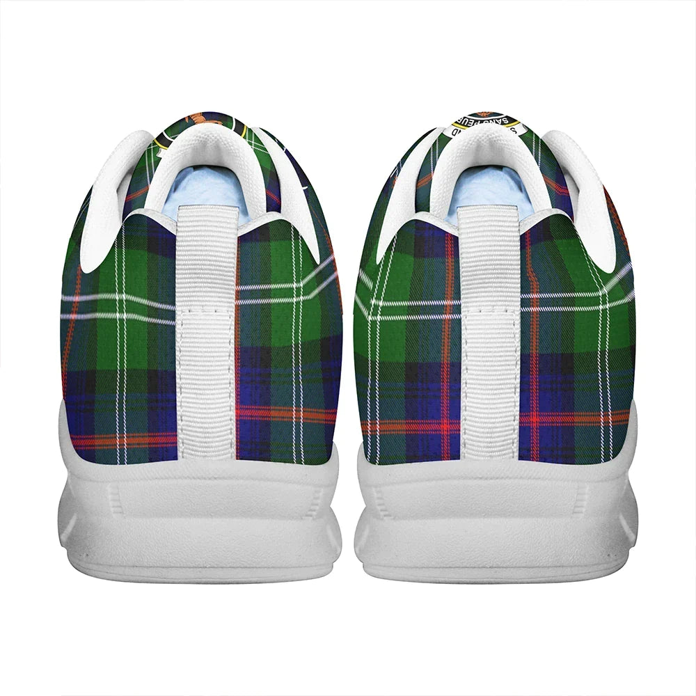 Sutherland Modern Tartan Crest Sneakers