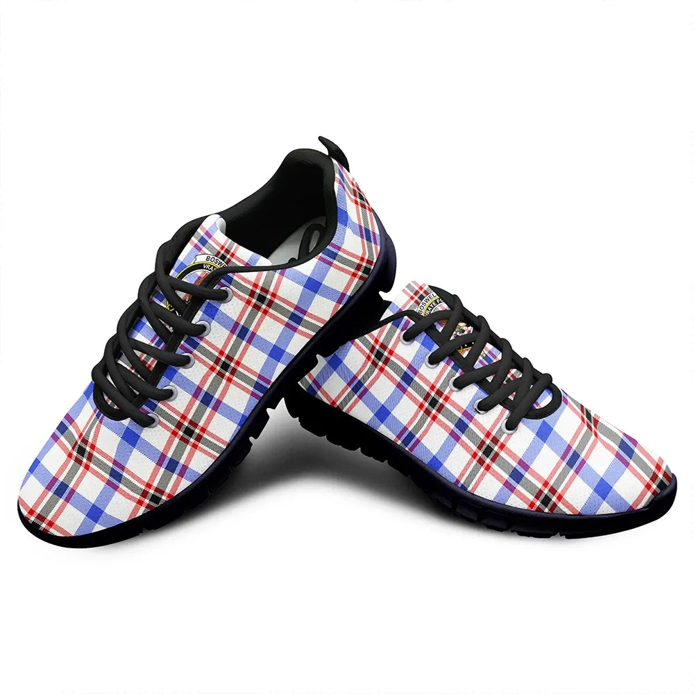 Boswell Modern Tartan Crest Sneakers