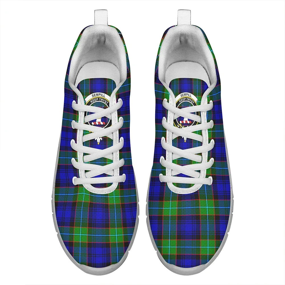 Sempill Modern Tartan Crest Sneakers