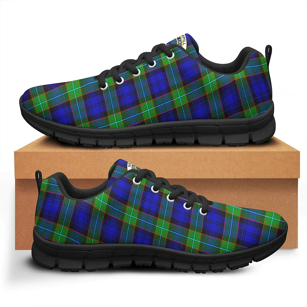 Sempill Modern Tartan Crest Sneakers