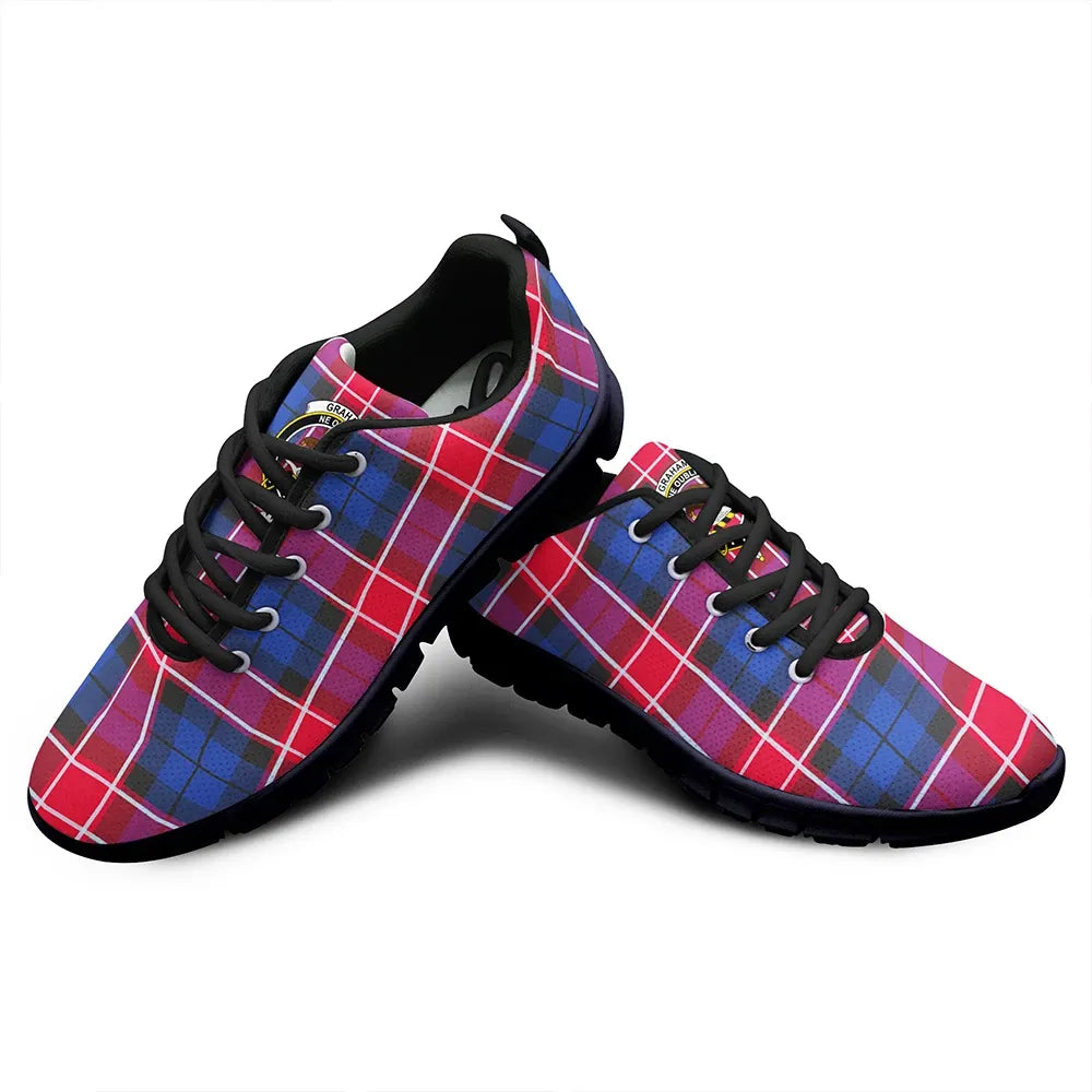 Graham of Menteith Red Tartan Crest Sneakers