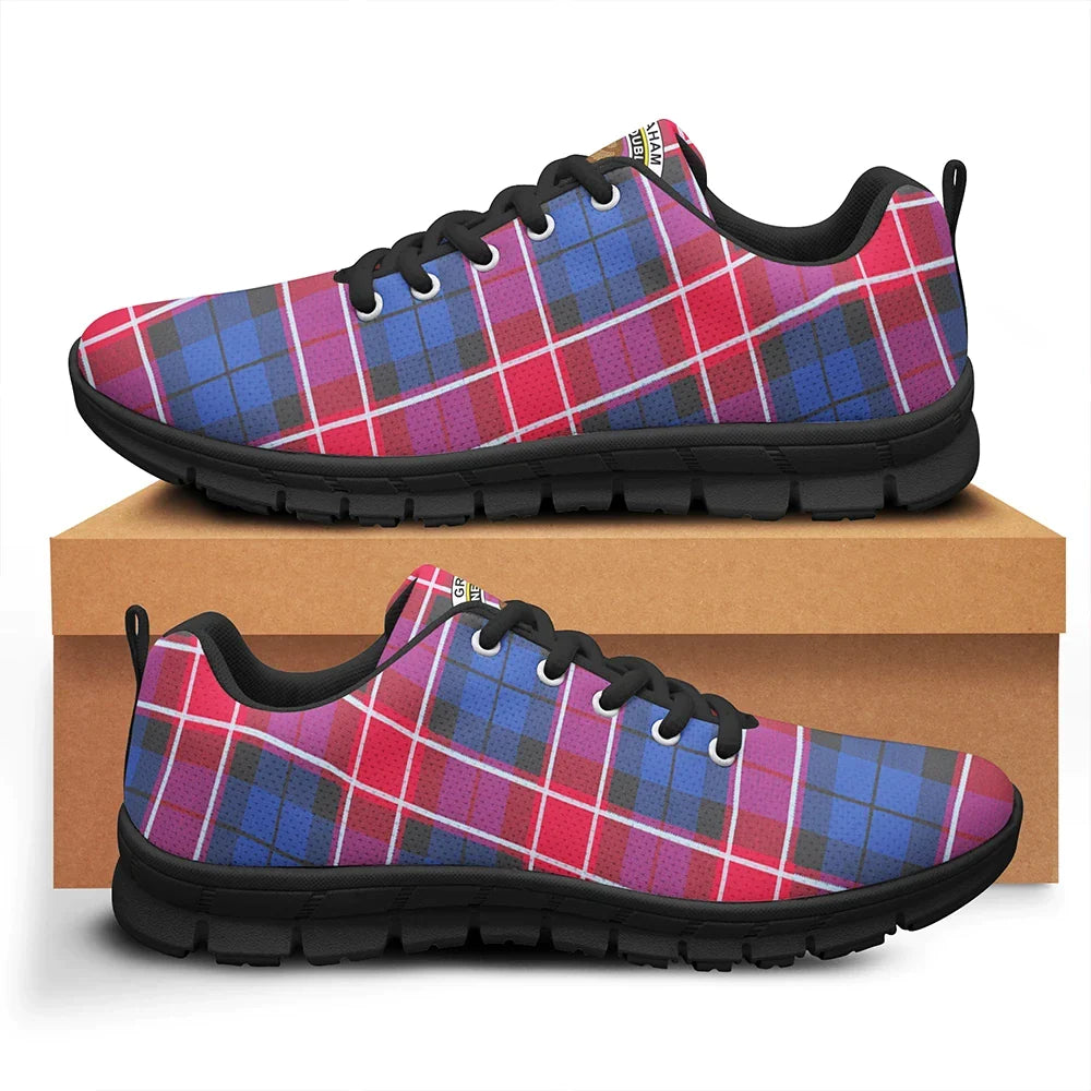 Graham of Menteith Red Tartan Crest Sneakers