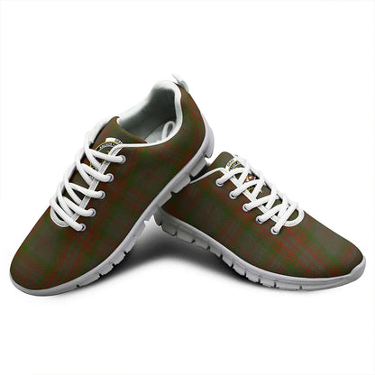 Gray Hunting Tartan Crest Sneakers