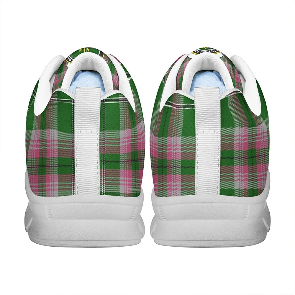 Gray Tartan Crest Sneakers