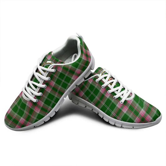 Gray Tartan Crest Sneakers