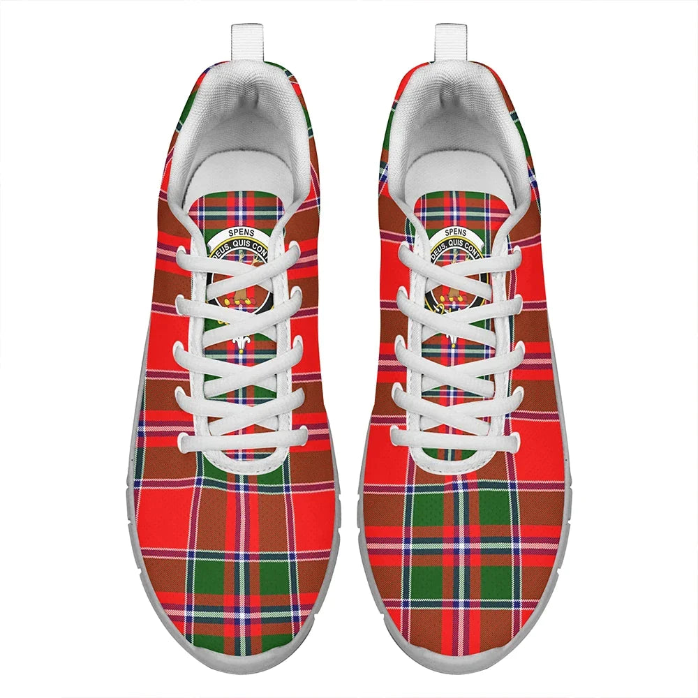 Spens Modern Tartan Crest Sneakers