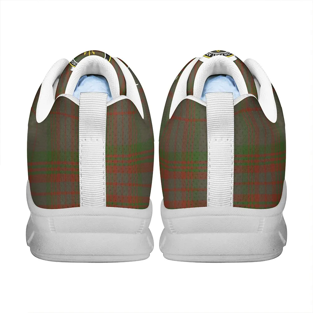 Gray Hunting Tartan Crest Sneakers