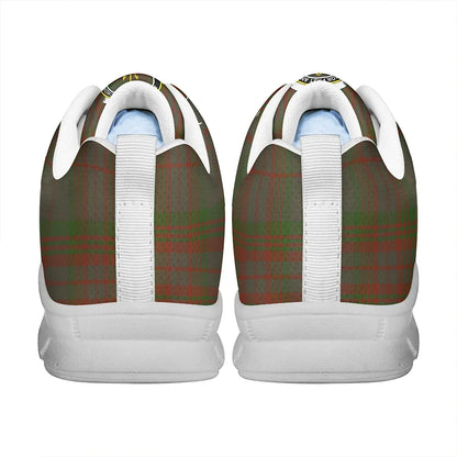 Gray Hunting Tartan Crest Sneakers