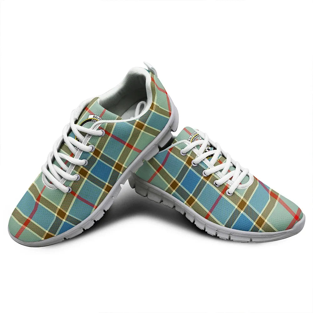 Balfour Blue Tartan Crest Sneakers